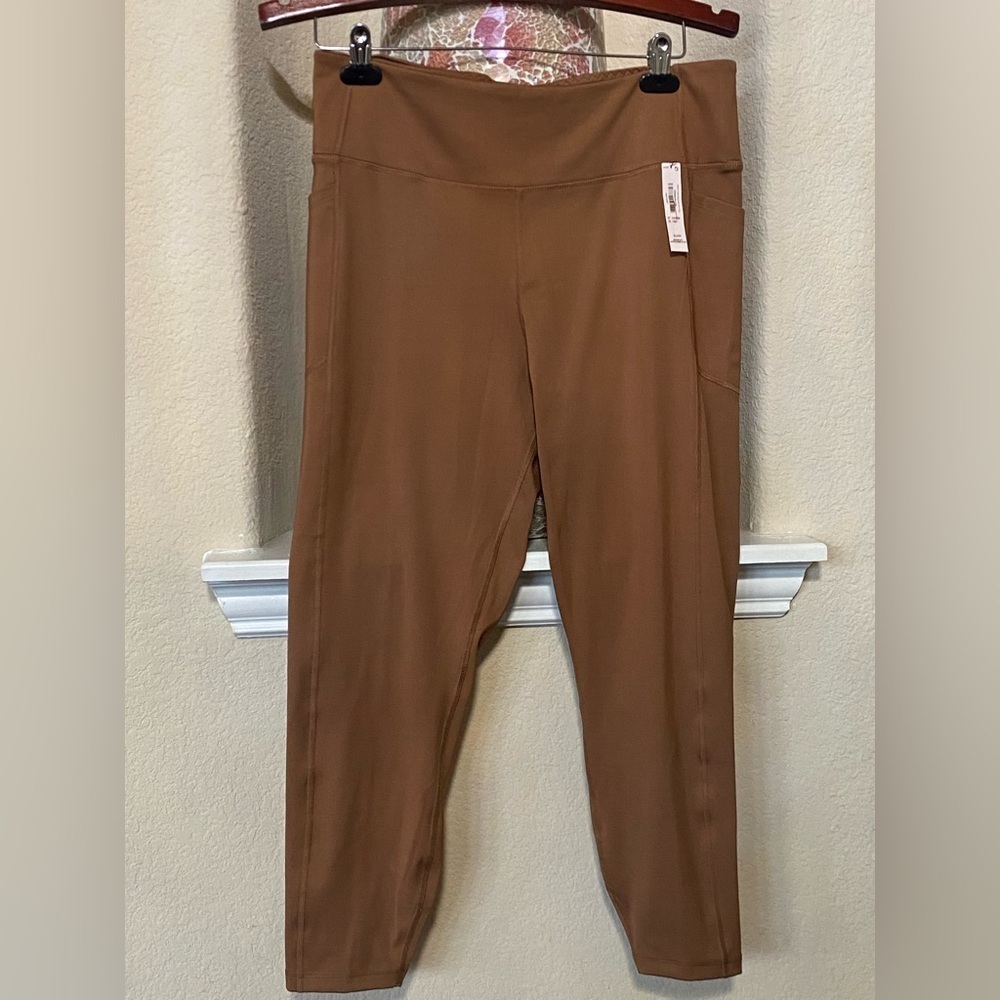 Victoria’s Secret VSX Tan Essential Pocket Leggings High Rise Size XL